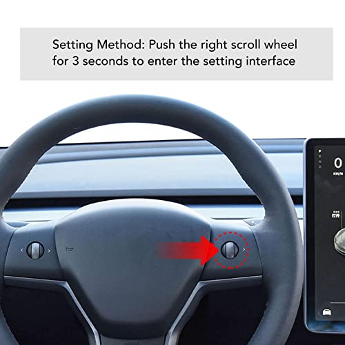 Fockety Tesla 4.6in Head Up for Model 3/Y, Ultra Mini Screen Display for Model Y, Embedded Design HUD Car Dashboard Display LCD Smart Instrument Tesla Accessories for Speedometer (Intel