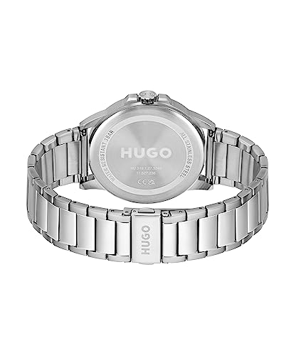 HUGO Analogue Quartz Watch for Men Collection #First - Available with Stainless Steel Bracelet or Leather Strap