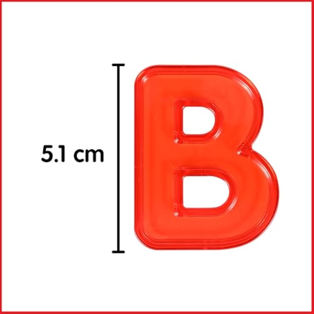 edxeducation Transparent Letters and Numbers | Mini Jar | Colourful, Plastic Letters and Numbers | Learn A-Z and 1-9 | Sensory Play