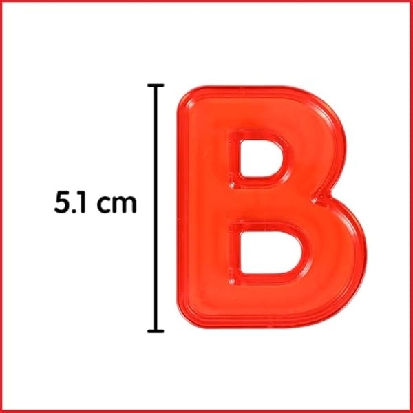 edxeducation Transparent Letters and Numbers | Mini Jar | Colourful, Plastic Letters and Numbers | Learn A-Z and 1-9 | Sensory Play