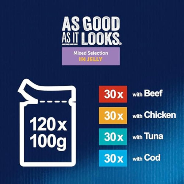 Felix As Good As It Looks Cat Food Mixed 120x100g