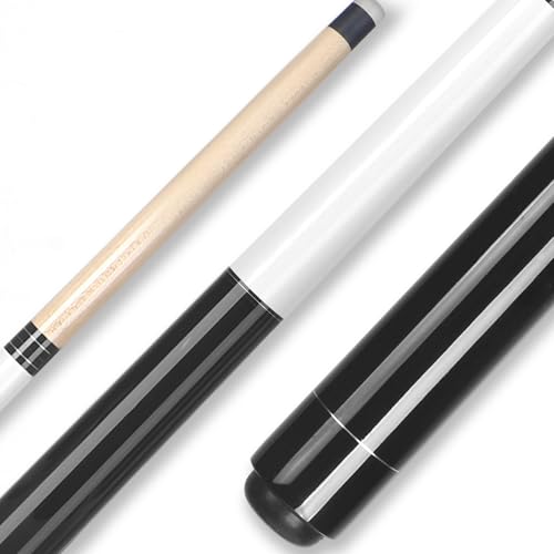 Aklot Pool Cue, Heavy Hitter Jump Break Cue 23-25oz 1 Pool Stick 14mm Bakelite Tip for Explosive Breaks and Effortless Jumps White
