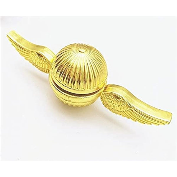 Multibao Snitch Fidget Hand Spinner for Kids & Adults Metal Sensory Toys Gadget Spinning Top Focus Toy Fingertip (Golden)
