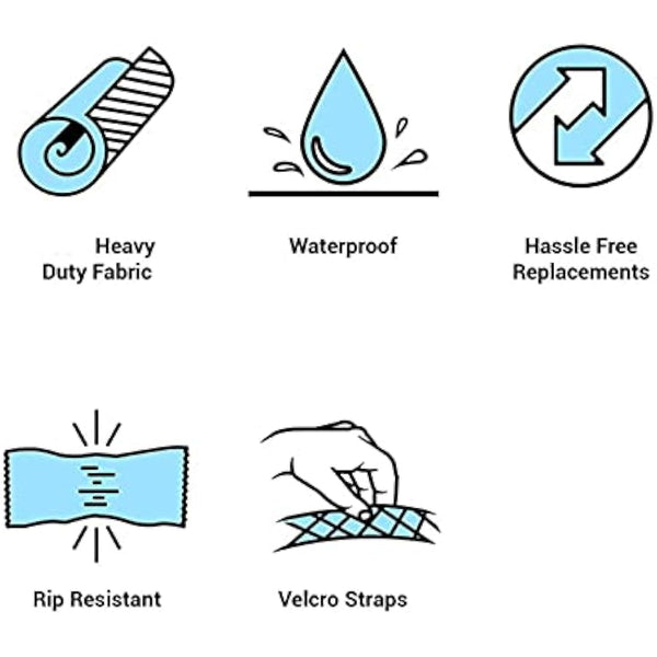 HONGCI BBQ Cover - Outdoor Waterproof Barbeque Cover, 600D Oxford Fabric Heavy Duty Gas Grill Cover for Large 2-3-4 Burner Barbecue Cover Waterproof & Dust-proof & Anti-UV (60 * 30 * 47.5 Inch)