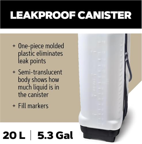 Oregon Backpack Sprayer with Lance and 4 Adjustable Spray Nozzle, Suitable For Pesticide, Lawn Feed, Weed and Moss Killer, Reliable Outdoor Garden & Lawn Care, Knapsack Sprayer Garden Tool, 16 Litres