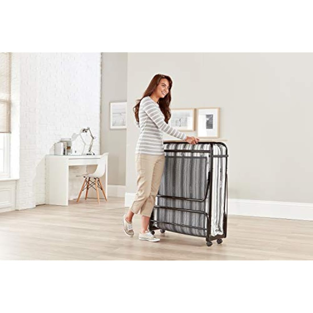 Jay-Be Supreme Automatic Folding Bed with Rebound e-Fibre Mattress - Single