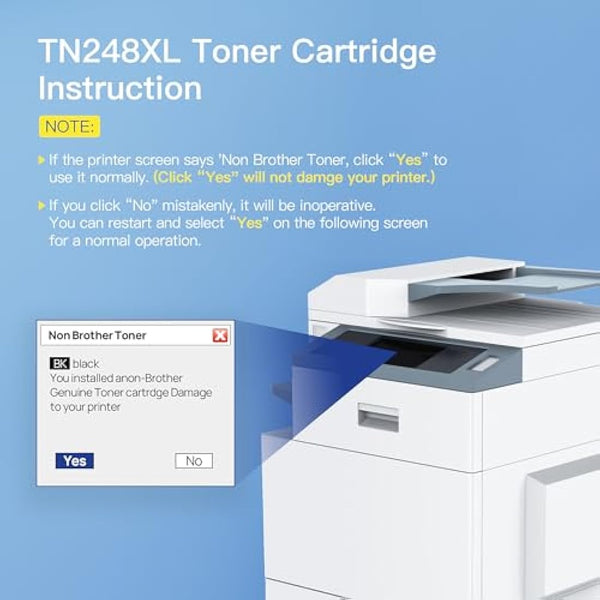 GPC Image TN248XL Black Toner Cartridges, Compatible with Brother TN248BK Toner, for Brother DCP-L3560CDW MFC-L3760CDW DCP-L3520CDWE DCP-L3520CDW MFC-L8390CDW MFC-L3740CDWE MFC-L3740CDW (2 Packs)