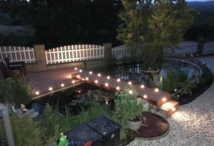 INDARUN Warm White Led Decking Lights Waterproof IP67 0.6W Ø31MM - Lighting for Terrace/Patio/Path/Wall/Garden/Decoration, 10 Packs