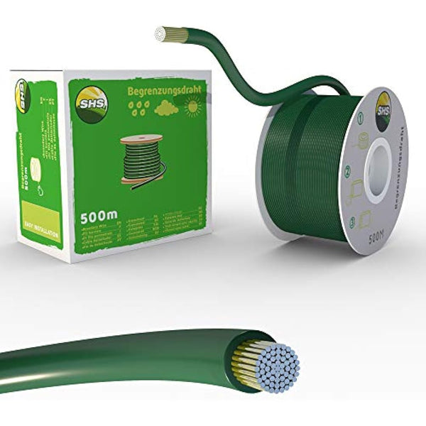 500 m Boundary Cable for Robotic Lawnmowers, Lawn Mowers, Accessories Set, Boundary Wire for Search Cables, Compatible with Gardena/Bosch/Husqvarna/Worx/Honda/Robomow/Diameter 2.7 mm