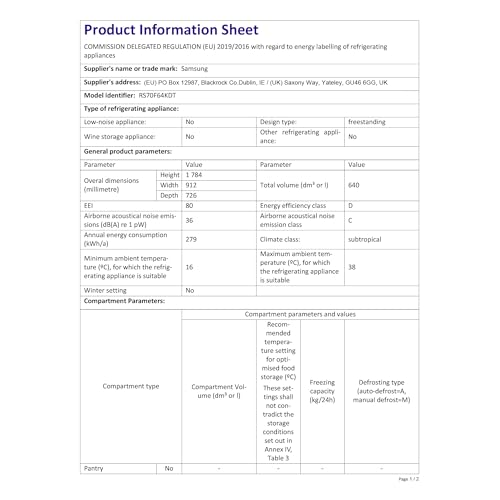 Samsung Series 7 SpaceMax RS70F66KCTEU 634L Smart American Fridge Freezer, Silver