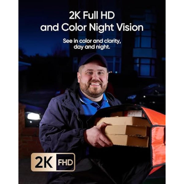 eufy Security Video Doorbell E340 Dual Cameras with Delivery Guard 2K Full HD Wireless Video Doorbell Camera, Wired or Battery Powered,Colour Night Vision,6500 mAh Rechargeable Battery,No Monthly Fee