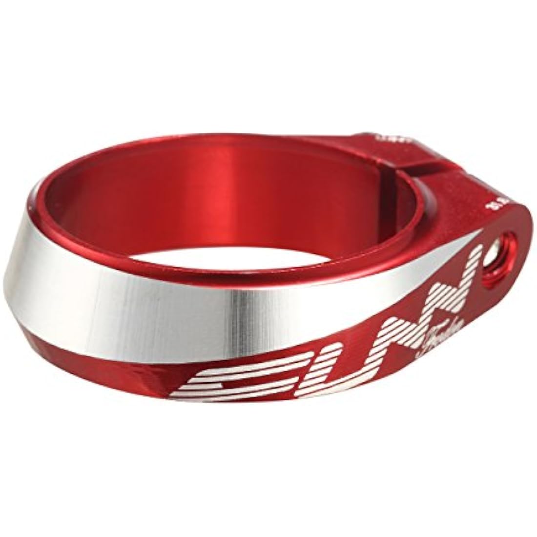 Funn Frodon Bolt-On Bike Seat Clamp with 34.9mm Inner Diameter, Durable and Lightweight Alloy Bicycle Seat Post Clamp for Mountain Bike, BMX Bike, Road Bike (Red)