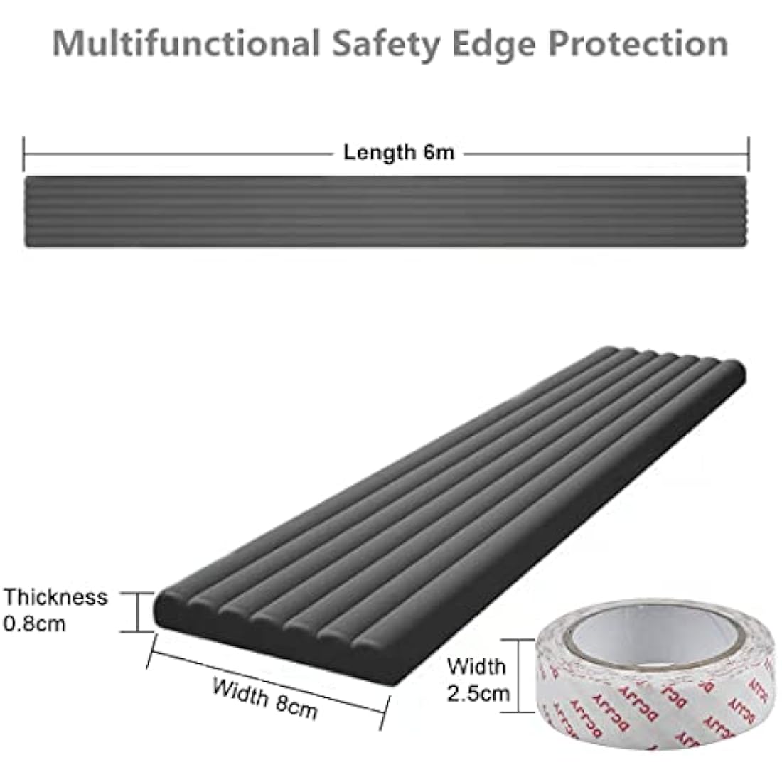 Fairy Baby Edge & Corner Guards Multifunctional Safety Edge Protection Extra Wide Foam Strip Baby Safety Bumper