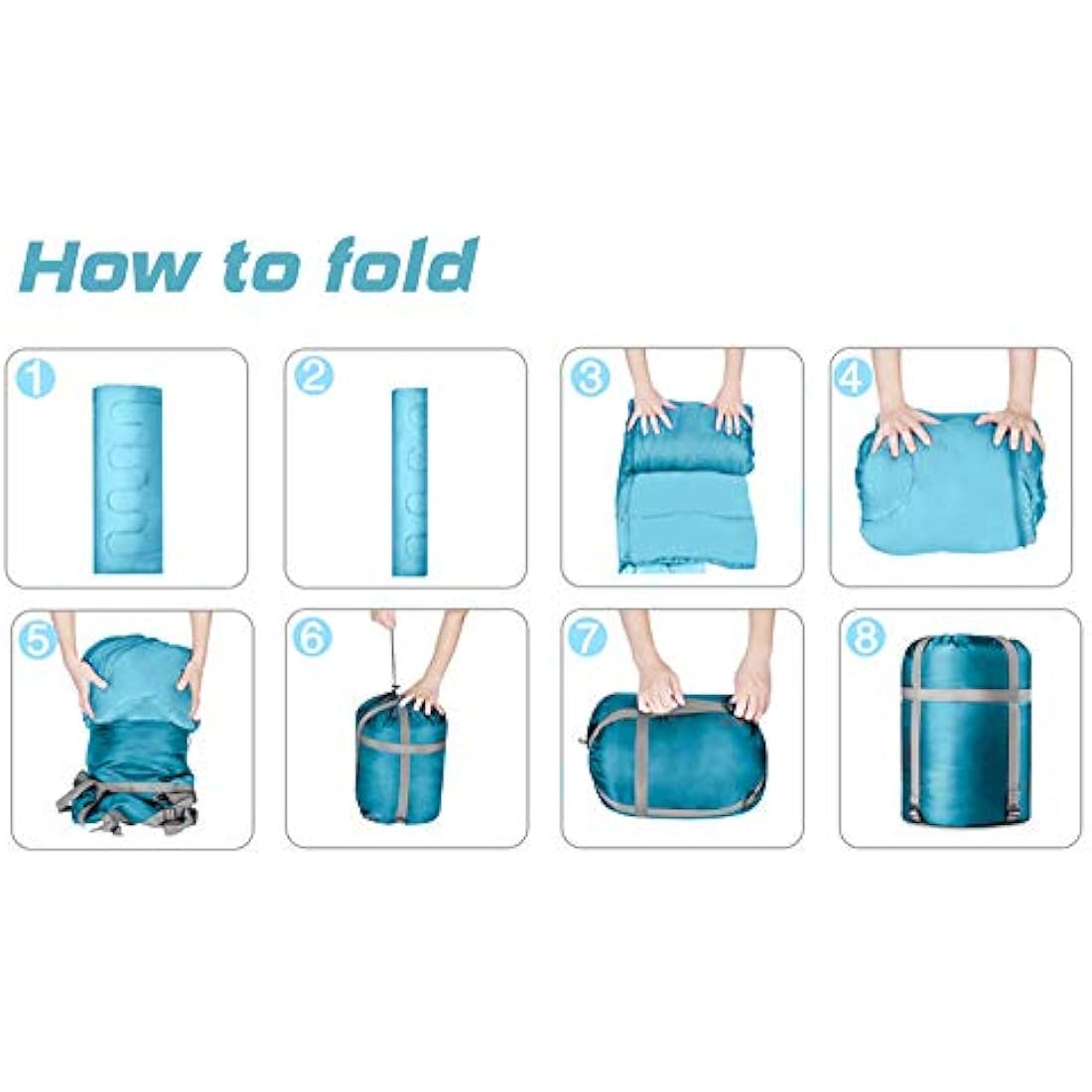 Meteor - YMER Kids Sleeping Bag – Camping Equipement for Girls, Boys & Teens – Compact Travel Gear for Hiking, Sleepover – Winter, Spring, Summer or Fall – for Kids 155 cm Tall - Dark Green/Green