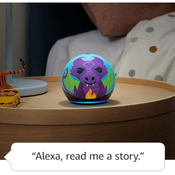 Echo Dot Kids (Newest gen) | Wi-Fi and Bluetooth smart speaker with Alexa | With 1 year of Amazon Kids+ content | Owl