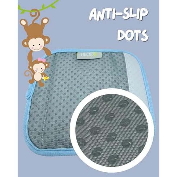 HECKBO 2X Baby Harness Pads Mom & Baby Animals – Soft Seatbelt Covers for Infant Car Seats & Carriers, Padded Strap Cushions for Boys & Girls, Baby Stroller Accessories