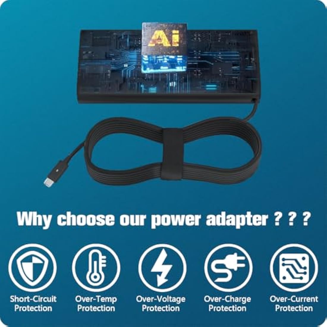 130W USB C Laptop Charger for Dell XPS 9575 9500 9510 9520 9530 9700 9710 9720 9730 Precision 5530 5550 5560 5570 5750 5760 3560 3561 Latitude 5520 5530 5420 7410 7310 7210 9410 9510 9520