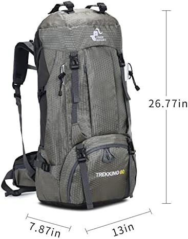 60L Waterproof Ultra Lightweight Packable Climbing Fishing Traveling Backpack Hiking Daypack,Backpack,Handy Foldable Camping Outdoor Backpack Bag with a Rain Cover