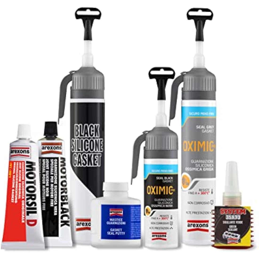 AREXONS MOTORSIL D ORGINAL RED MOTOR PASTE 60 g Silicone Gasket Gasket High Temperature Engine Sealant Putty for Engine Gaskets Resistant Vibration Absorption Easy Removal