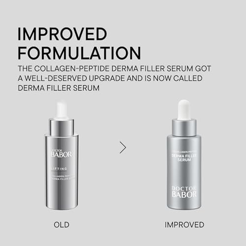 DOCTOR BABOR Derma Filler Serum | Highly effective facial care with 7% collagen peptides for visible wrinkle reduction | Anti-ageing serum for instantly smoother & firmer skin | vegan | 30ml serum
