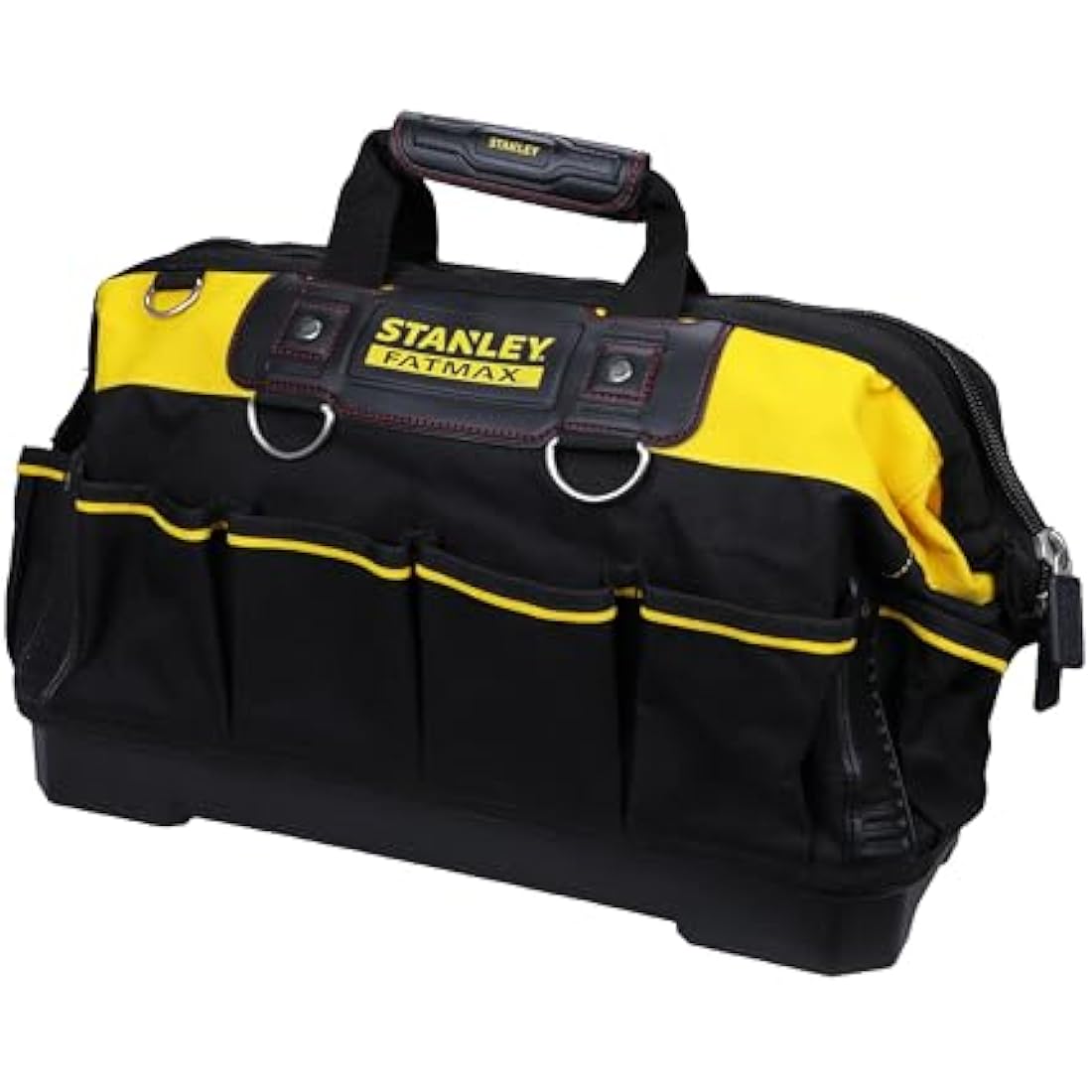 STANLEY FATMAX Technician Tool Bag, 18" Heavy Duty, Hard Waterproof Base, Multiple Pockets, Shoulder Strap, 1-93-950