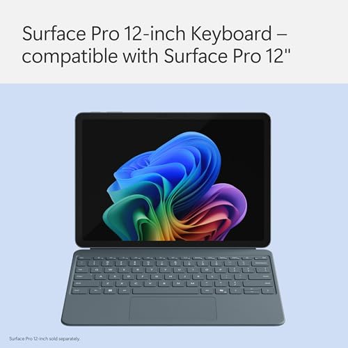 Microsoft Surface Pro Flex Keyboard with Slim Pen | Black | 2-in-1 Alcantara® Keyboard for Surface Pro Windows 11 Copilot+ PC