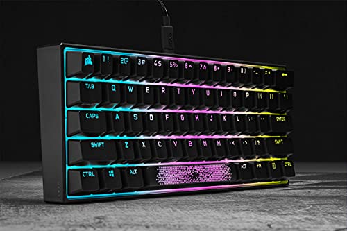 CORSAIR K70 PRO MINI WIRELESS RGB 60% Mechanical Gaming Keyboard – Swappable CHERRY MX RED Switches – PBT Double-Shot Keycaps – iCUE Compatible – PC, Mac, PS5, PS4, Xbox – QWERTY UK – Black