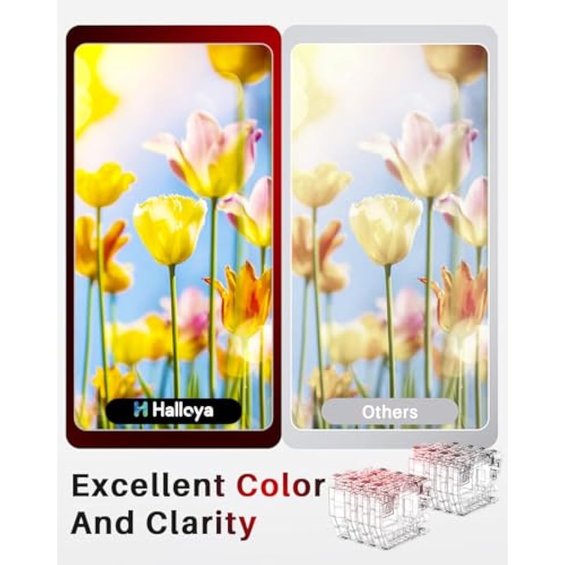 Halloya LC422XL Ink Cartridges Replacement for Brother LC422XL LC-422 LC-422XLVAL Ink Cartridges Compatible with Brother MFC-J5340DW MFC-J5345DW MFC-J5740DW MFC-J6540DW MFC-J6940DW (8-Pack)