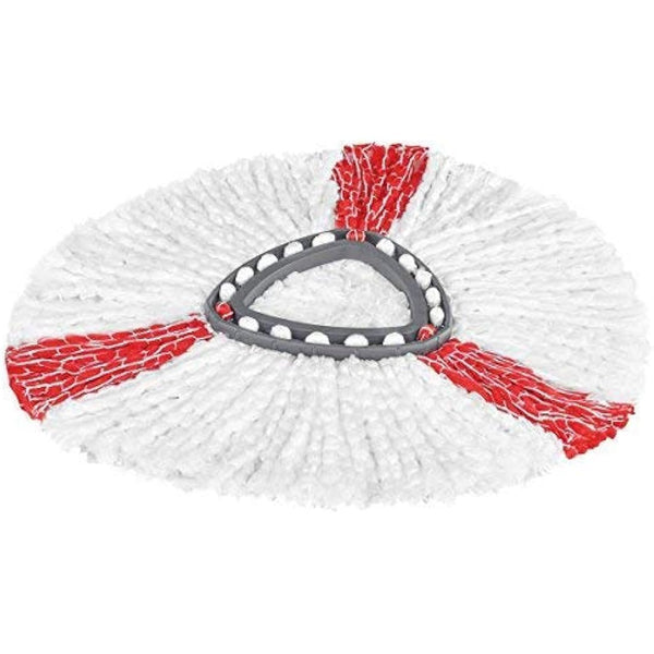 Vileda Turbo 2in1 Spin Mop Refill, Pack of 2 Turbo 2in1 Mop Head Replacements, Fits all Vileda Turbo Mops, Authentic Vileda Mop Head,Red,16.5 x 30 x 22 cm