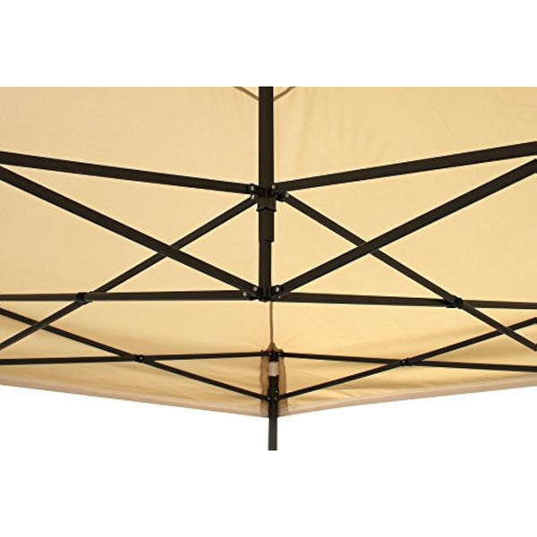 All Seasons Gazebos 2.5x2.5m Heavy Duty Fully Waterproof Pop up Gazebos and 4 Side Walls - Beige
