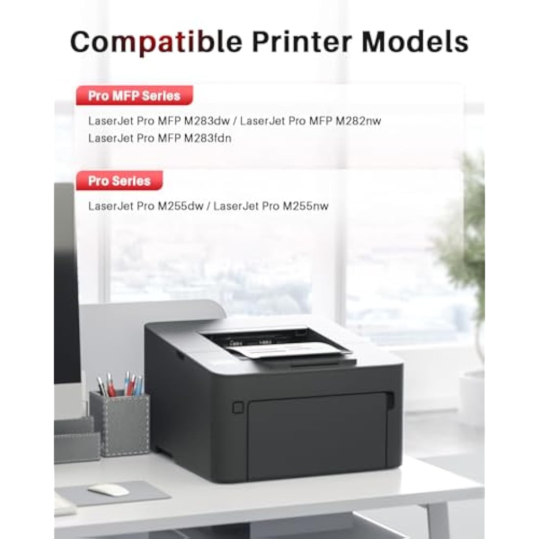 Halloya 207A Toner Cartridge (With Chip) Multipack Compatible Replacement for HP 207A Color Laserjet Pro MFP M283fdw M255dw M282nw M283fdn M255nw W2210A W2211A W2212A W2213A (4 Pack)