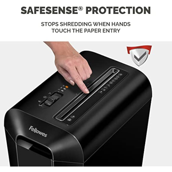 Fellowes LX65 Cross Cut Paper Shredder, Shreds 10 Sheets into 4x40mm Particles, For Home or Home Office