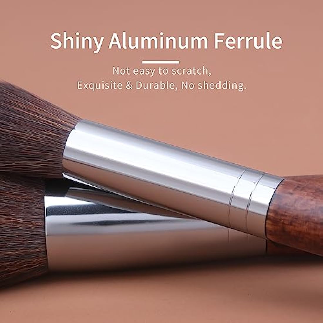 ENZO KEN Natural Hair Makeup Brushes Set Professional, Pony Hair Makeup Brush Set with Case, Cosmetic Brush Natural Bristle, Walnut Make up Brush Set Professional.