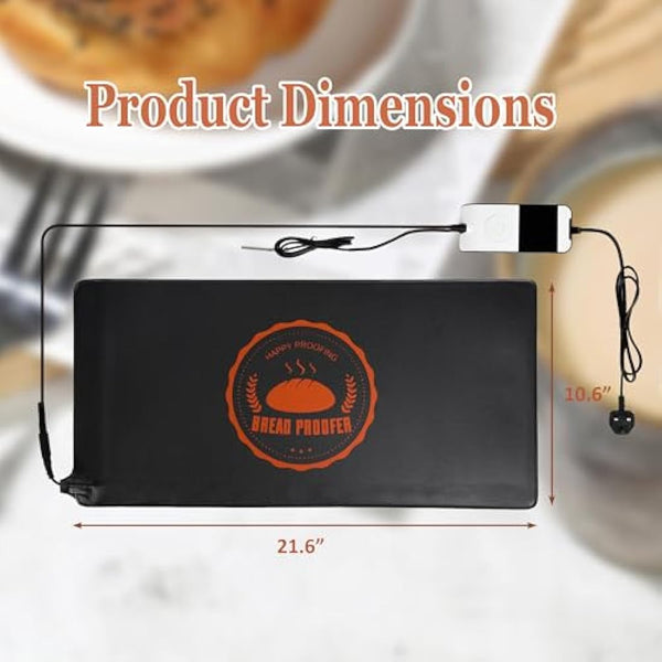 Bourske Bread Proofer Warming Mat, Adjustable Temperature Dough Starter Mat, Sourdough Dough Proofer for for Making Bread
