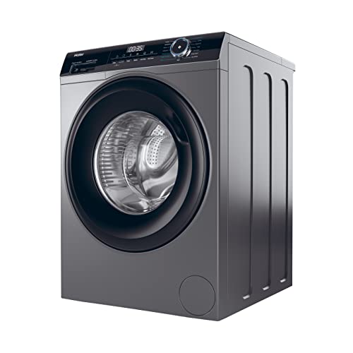 Haier HWD90-B14939S8 Freestanding Washer Dryer, 9kg/6kg Load, 1400RPM, Graphite [Energy Class D]
