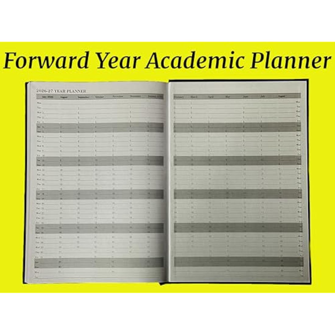 2025-2026 Academic Diary A4 Day to a Page DAP Appointment Mid Year Planner- NEVY BLUE