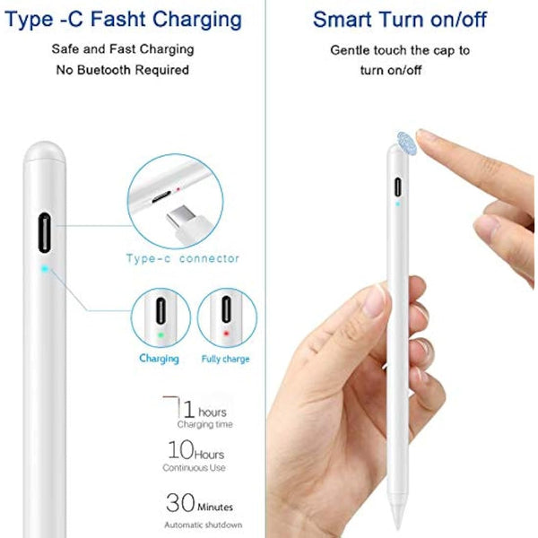 Stylus Pen for iPad with Palm Rejection,Active Pencil Compatible (2018-2020) Apple iPad Pro (11/12.9 Inch),iPad 6th/7th Gen,iPad Mini 5th Gen,iPad Air 3rd Gen for Precise Writing/Drawing