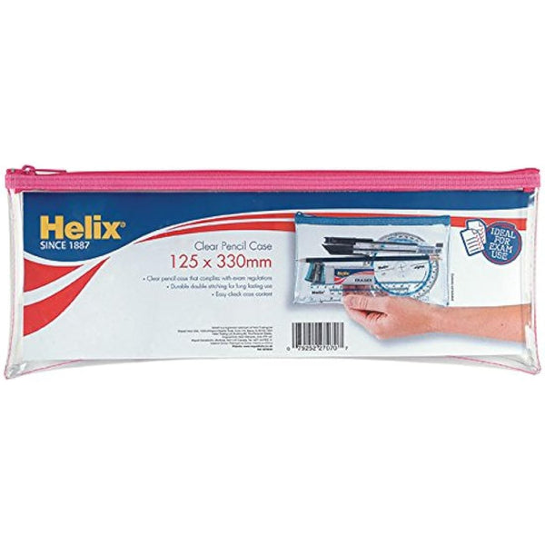 Helix 330x125 Clear Pencil Case M78040