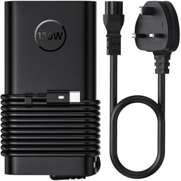 130W USB C Laptop Charger for Dell XPS 9575 9500 9510 9520 9530 9700 9710 9720 9730 Precision 5530 5550 5560 5570 5750 5760 3560 3561 Latitude 5520 5530 5420 7410 7310 7210 9410 9510 9520