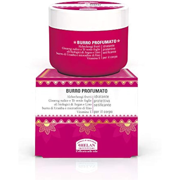 Helan G Oud - Moisturising, Protective & Silky Body Butter with Argan Oil & Vitamin E, Gentle on the Skin - Rich, Non-Greasy Perfumed Body Cream for Softer Skin, Velvety Effect - Made in Italy, 200 ml