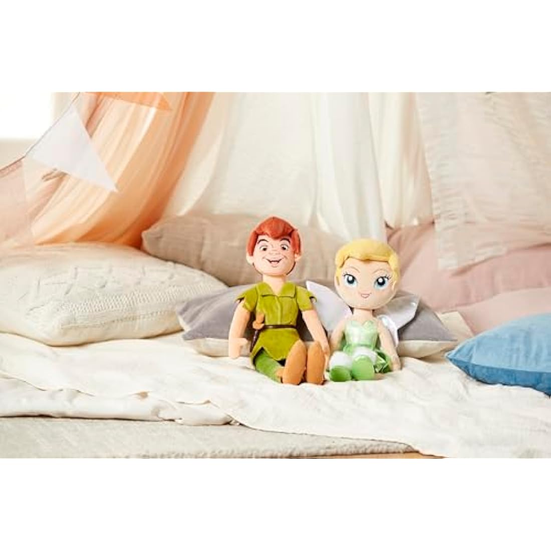 Disney Store Official Peter Pan Medium Soft Toy, 48cm/18”, Plush Character Figure with Printed Character Face, Suitable for Ages 0+