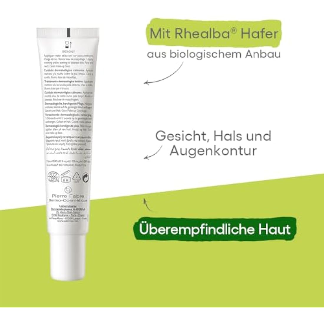 A-DERMA Biology Calm Dermatological Care Soothing Organic 40ml