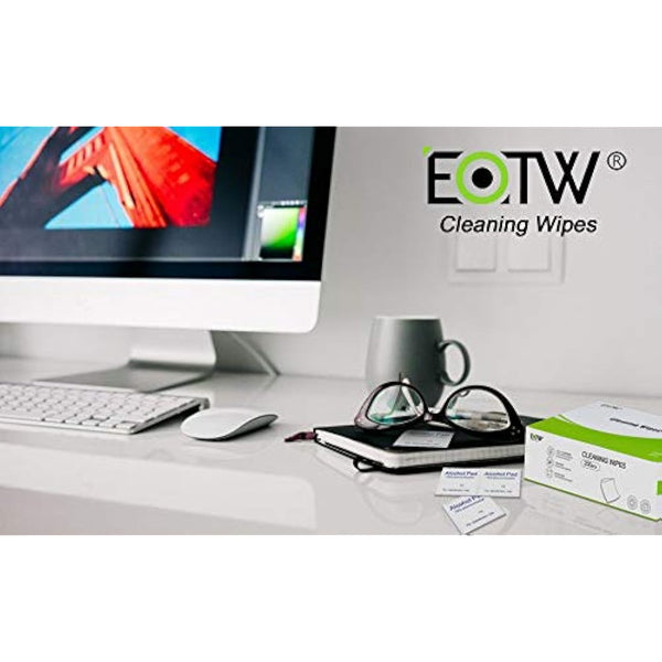 200pc Alcohol Cleaning Phone Wipes - EOTW Cleaning Screen Glasses Wipes Individually Wrapped, Disposable Cleaning Wipes Phone Laptop Use Tiny Size 6cm x 6cm