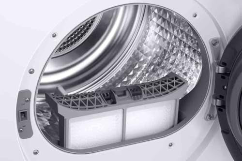 Samsung Series 6 DV90T6240LH/S1 with OptimalDry™, Freestanding Heat Pump Tumble Dryer, 9 kg, White, A+++ Rated