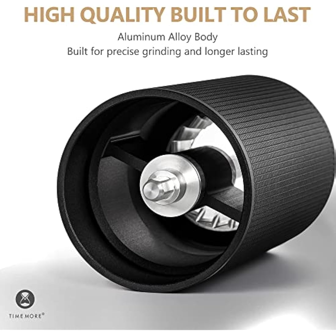 TIMEMORE Chestnut C3 ESP PRO Coffee Grinder Manual, Upgrade Integrated All-Metal Body, Hand Coffee Grinder with Folding Handle, for Espresso to French Press, Black