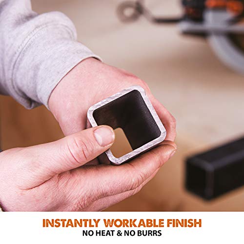 Evolution Power Tools R185CCSX Circular Saw With 1020 mm 3-Piece Track | Multi-Material Blade, Cuts Wood, Metal, Plastic & More | Incl Dust Port Adapter | 185mm (230v)