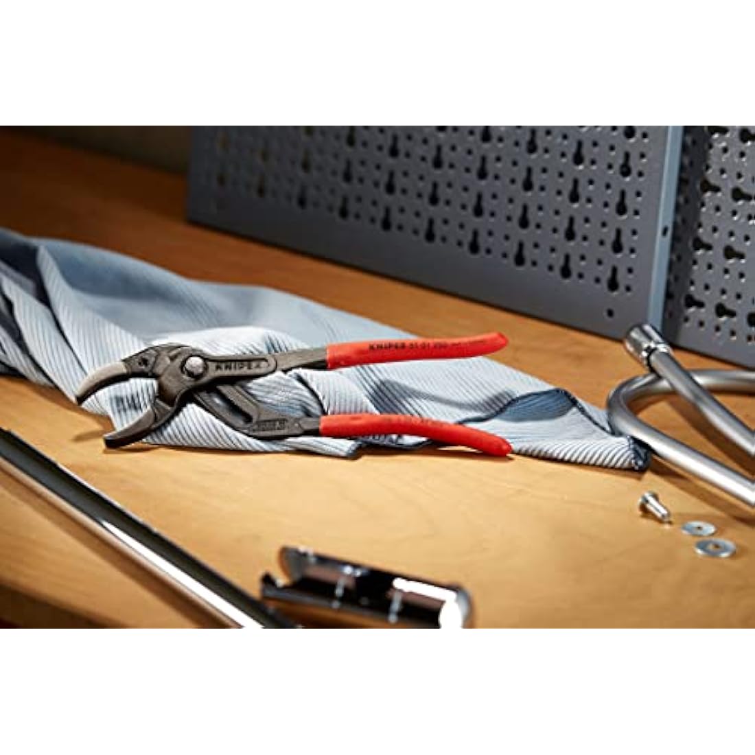 Knipex Siphon and Connector Pliers black atramentized, with non-slip plastic coating 250 mm 81 01 250