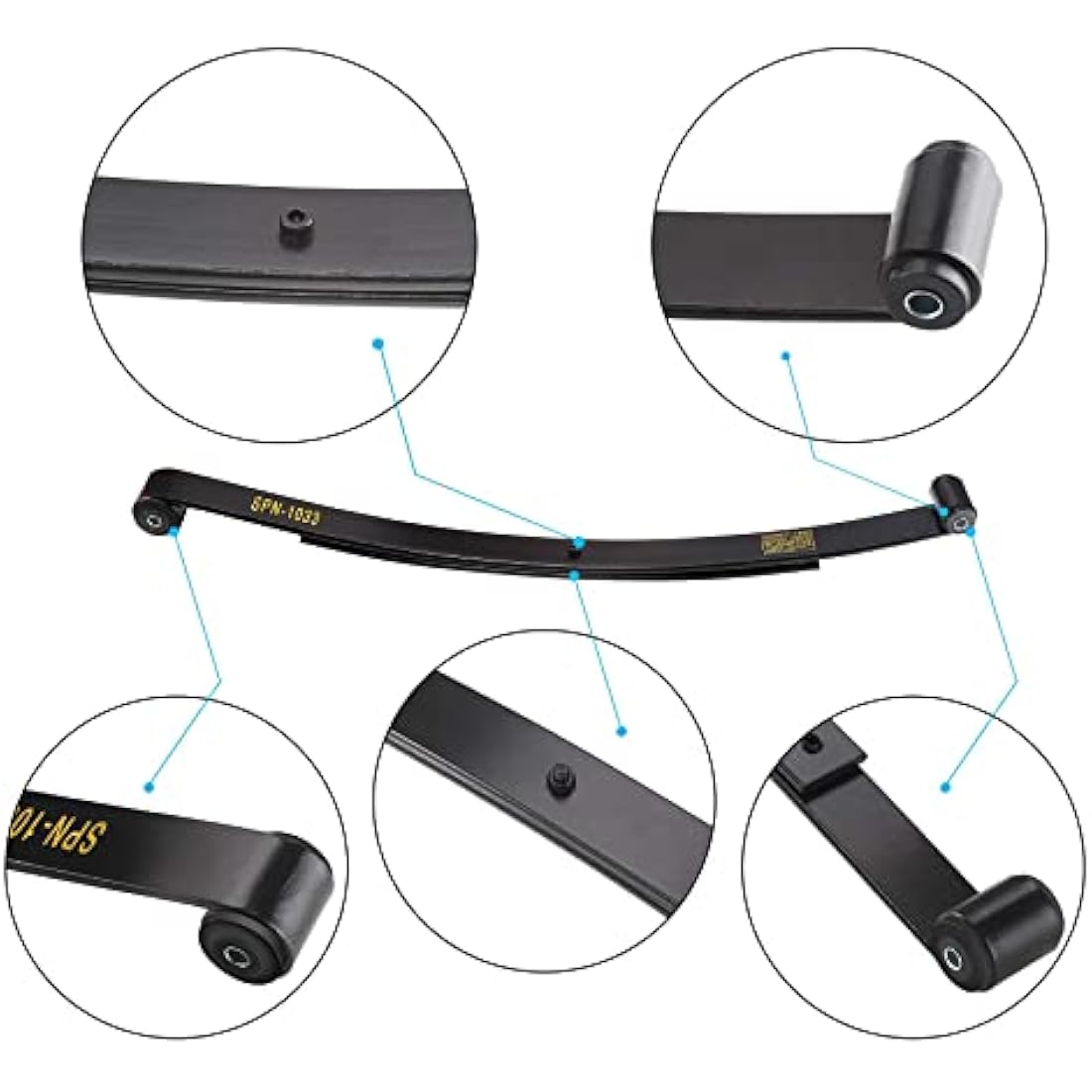 10L0L Golf Buggy Rear Heavy Duty 4-Leaf Spring Kit