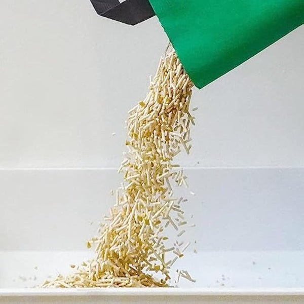 KatKin Scoop Planet Litter (2x4.5kg/12.8L bag): KatKin's upgraded Tofu litter, Plant-Based, 100% Biodegradable, Non-Tracking, Clumping Cat Litter Made With Non-Toxic, Eco-Friendly Pea fibre & Millet