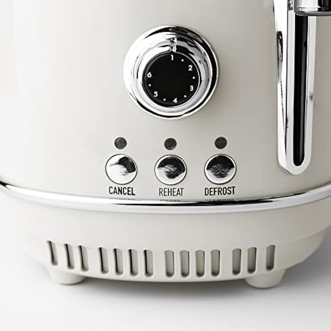 Haden Heritage White Toaster 2 Slice - Variable Browning Control - Electric Stainless Steel Toaster - Economy Mode - Reheat, Cancel and Defrost Functions - 1370-1630W